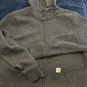 Carhartt Charcoal Heather Zip-Up Hoodie
